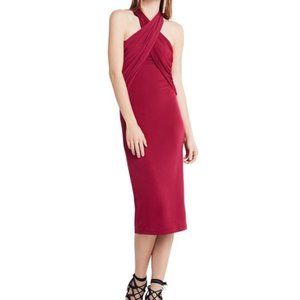 LAST CHANCE 10/13🔸 BCBGeneration | Cross Front Halter Dress in Purple Berry
